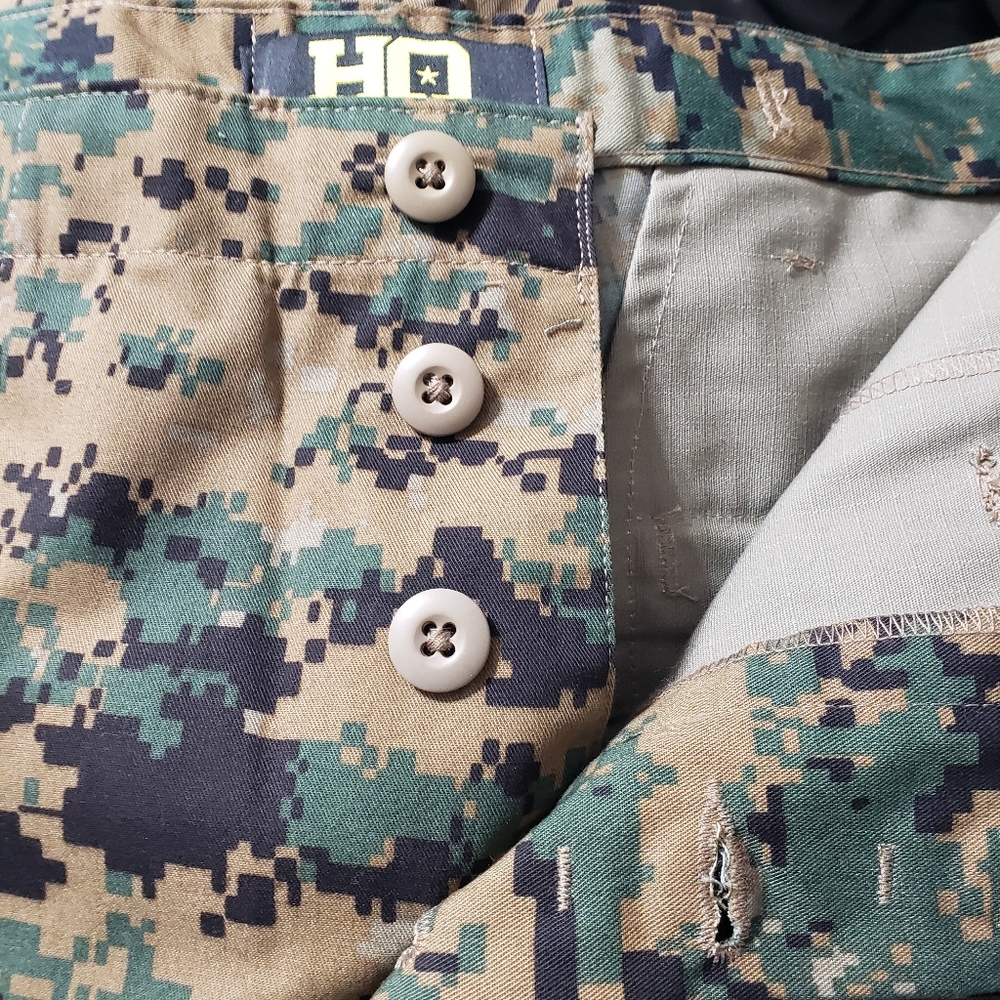 Men's HQ Issue Sz Medium USMC Digital Camo Shorts - Picture 9 of 16